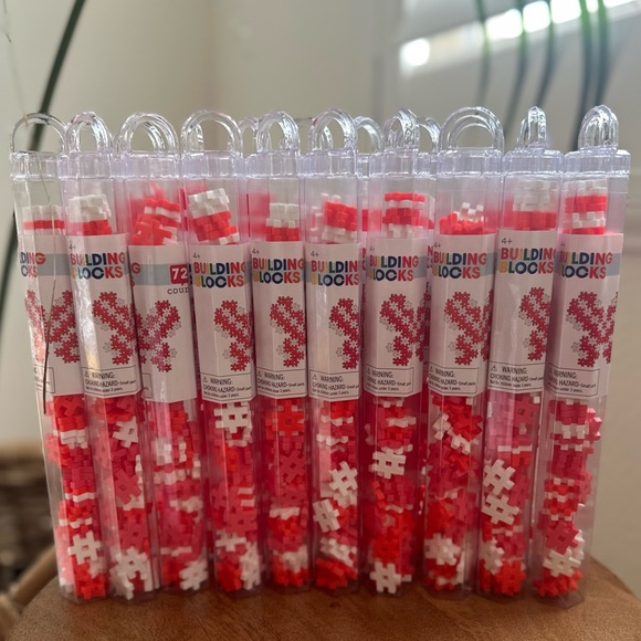 Target dollar spot puzzle building blocks pink red white Valentine’s Day… - Picture 1 of 6